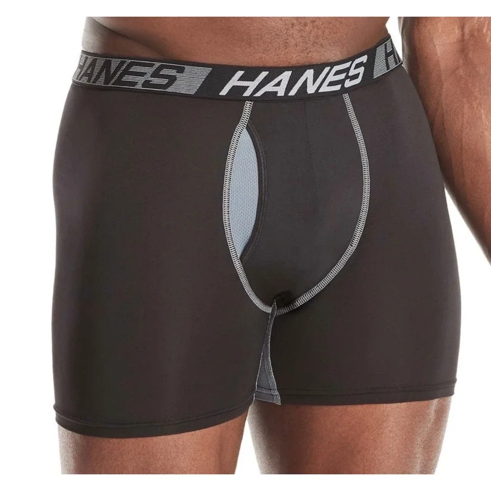 Hanes Moves X-Temp Total Support Pouch NEW Boxer Briefs 3 Pack Mens Small
